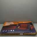 HOPERAN Heated Stadium Seats for Bleachers with Back Support and Wide Cushion, Extra Portable Bleacher Seat Foldable Stadium Chair, USB 3 Levels of Heat, 5 Pockets for Outdoor Camping Games Sports (21", 1pc Black)