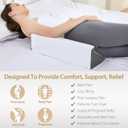 Wedge Pillow for Sleeping, Side Sleeper Body Back Positioners for Back Pain, Preventing Bedsores, After Surgery, Pregnancy Support, Ankle Support, Bed Wedge Pillow for Side Sleepers