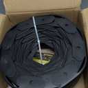 MIXC 100ft Landscape Edging Kit with 150 Spikes, Not Digging Flexible Plastic Edge Border for Landscaping, Lawn, Garden, Flower Beds, Yard, Paver, Playground, Pathway,3pack, 33ft Each,1.5in high (black)