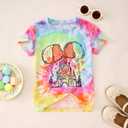 CM C&M WODRO Magical Kingdom Shirt Baby Girl Magic Castle Bow Tie-Dye T-Shirt Kids Fairy Tale Short Sleeve Summer Tee Tops(Tie-Dye 2,18-24 Months)