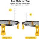 Roundnet Game Set with 3 Balls and Strip Light (ONLY for Pro Kit) - Roundnet Game for Outdoor Indoor Lawn Beach Backyard and Park