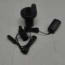 FMS Electric Air Pump 12V DC/ 100-240V AC with 4 Nozzles Portable Quick-Full Inflator/Deflator Air Pump for Outdoor Camping, Air Mattress Bed, Cushion, Inflatable Boat and Other Inflatable Products