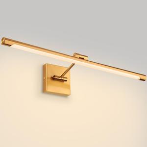 LED Picture Lights for Paintings, 24.4inch 3000K Adjustable Art Light Gallery LED Wall Light Wall Sconces for Art Work, Dimmable Hardwired Connection 14W CRI90+ Brass Golden-Like Finish, ETL