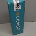 CIVAGO 40 oz Insulated Water Bottle With Straw, Stainless Steel Sports Water Cup Flask with 3 Lids (Straw, Spout and Handle Lid), Double Walled Travel Thermal Canteen Mug, Midnight Black