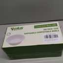 Vplus 200 Pack 12 OZ Paper Bowls, Disposable Compostable Bowls Bulk, Eco-friendly Bagasse Bowls, Heavy-duty Bowls Perfect for Milk Cereals, Snacks, Salads