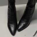 ISNOM Knee High Boots womens Western Boot, US 6