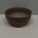 10 Inch Terracotta Planter, Large Succulent Bonsai Planter Pot with Drainage Hole and Bamboo Saucer for Indoor Plants, Brown