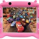 CHINFAI Kids Case for iPad, Cute Cartoon Case for iPad 2017 2018 9.7 inch, Case for iPad Pro/iPad Air 1 2, Shockproof Silicone Protective Cover with Self Stand[BPA Free][Side Handles] (Pink)