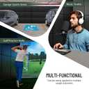 12 Pack Golf Wall Padding Panels Golf Enclosure Padding, 20"x20"x2" High-Density Impact Protection for Indoor Wall Pad, Kids Playrooms & Sports Areas, Gym Wall Pad