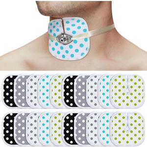 20 Pcs 4 x 4 Inches Reusable Trach Acc Tracheostomy Supplies Dressing Pads Absorbent Soft Tracheo Cover Drain Split Sponges for Wound Care(Dot Pattern)