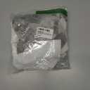 YAMANMAN Women's Button Down Shirt Work Short Sleeve Collared Blouse Classic Loose Tops Office Chiffon Blouse (White, M)