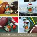 2 x 2026 Football Lovers Gifts for Men Teams - Sports Gifts for Boys Teens Athletes Sport Fan, Football Gift for Players Coach, Funny Sport Hanging Decor