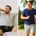 Hanes 01005-010052X Mens Jersey Lounge Drawstring Shorts With Logo Waistband,Active Grey Heather/Black,5X Big