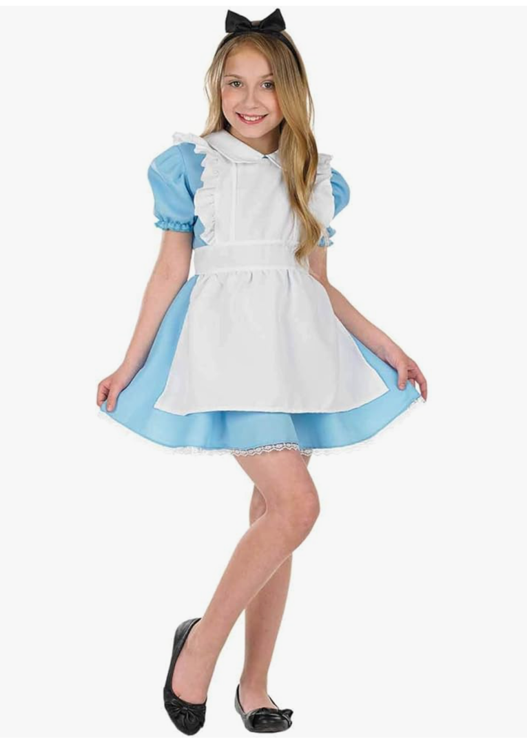 fun shack Alice Costumes Kids, World Book Day Costumes Alice Dress, Alice Costume Girls, World Book Day Costumes Girl XL
