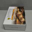 Homemory Flameless Votive Candles with Timer, 2" x 2" Real Wax, 400+Hour Realistic Black Wick Battery Operated Candles, Set of 6 for Wedding, Party and Holiday Decoration (Battery Included)