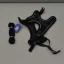 Cat Harness and Leash for Walking Escape Proof Soft Adjustable Cat Leash Breathable Comfortable Vest Easy to Wear Kitten Harness for Outdoor Travel (Black, M (13-18lb))