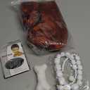 Swooflia Orange Bun Wig for Women & Cosplay Wig Accessories - Convenient Set for Halloween, Costume and Daily Use, Includes Necklace, Earings, Cosplay Wig with Adjustable Wig Cap (Wig1-09)