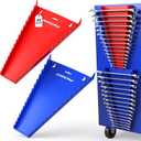 2-Pack Magnetic Wrench Organizer, 32-Slot Premium Wrench Rack Holder Tool Trays for Toolboxes Drawer Storage, SAE (1/4" - 1-1/16") & Metric (6mm - 24mm)