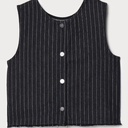 Baum und Pferdgarten MADINE - Waistcoat (10, Black Pinstripe Denim)