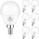 Ceiling Fan Light Bulb E12 LED Bulb 4000K Natural Daylight Candelabra LED bulb 60 Watt Equivalent Hansang Chandelier Light Bulbs A15 Shape Candelabra Base for Ceiling Lights,600LM, Non-Dimmable 6 Pack (6 Count (Pack of 1), Natrual Daylight 4000k)