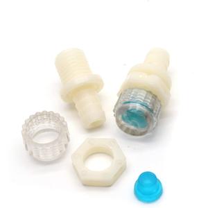 15pcs Plastic Home Drinking Water Dispenser Connector Blocking Effluent Accessories Screw End Cap Silicone Plug Drain Valve Beige