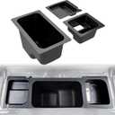 SAUTVS Under Seat Storage Box, Underseat Storage Bin Set Organizer Tray for Polaris Ranger 500 570 Mid Size 50" Wide 2015-2021 Accessories 3PCS