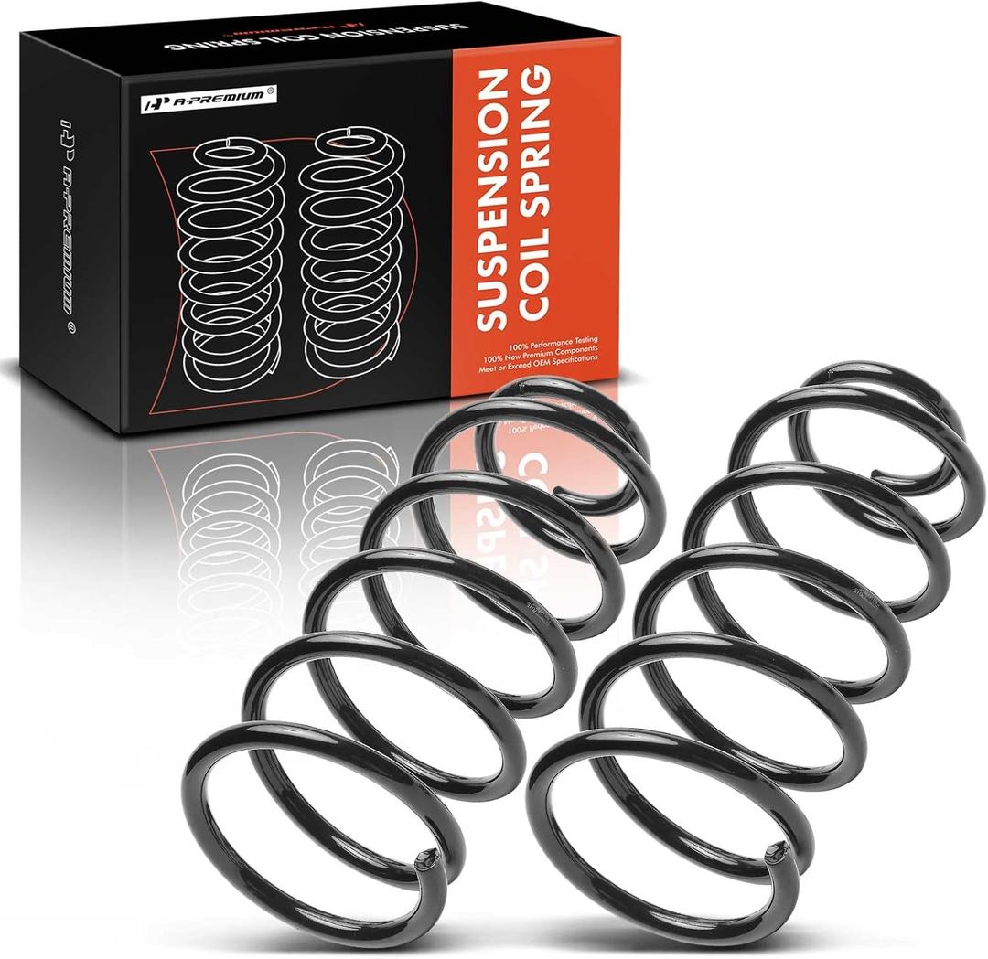 A-Premium Front Suspension Coil Spring Set Compatible with Mazda | for 5 2006-2010 2012-2015, Driver and Passenger Side, 2-Pack, Replace# C23634011B, CG1534011