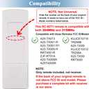 Replacement Ceiling Fan Remote Control for Harbor Breeze, Compatible with A25-TX00I/KUJCE10512/TR258A, KUJCE10716, A25-TX001-R1, A25-TX005-R, ZJF-RT01A, 3-Speed & Light Dimmer, Includes Wall Mount