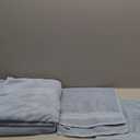 COZYART Light Blue Towel Sets for Bathroom 6Pcs, Turkish Cotton Bath Towel Set Soft Highly Absorbent and Durable 650 GSM Luxury Bathroom Sets with 2 Bath Towels, 2 Hand Towels, 2 Washclothes (Allure Blue)