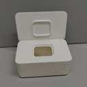 Baby Wipes Dispenser, Baby Wipe Holder for Fresh Wipes, Non-Slip Baby Wipes Container, Refillable Wipes Box with Sealing Design Lid (White)