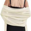 Chiffon Shawls and Wraps for Evening Dresses Women Elegant Soft Scarf Bridal Scarve Wedding Stole, Plus Size