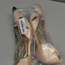 AOQUNFS Women Ballroom Latin Dance Shoes Salsa Closed Toe 1920s Party Dance Performance Shoes,Model L157, 9.5