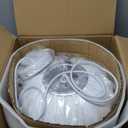 11.5in Small Lantern Pendant Light, Imitation Silk Lampshade, White Bubble Pendant Light, Large Hanging Lamp Simple Chandelier for Dinning Room Kitchen Island Bedroom Restaurant Cafe