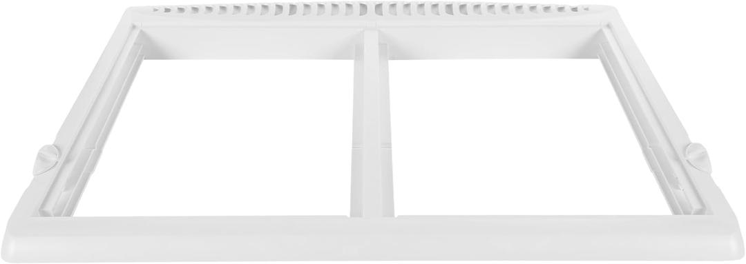Smart Choice 240364787 Refrigerator Shelf Frame/Crisper Drawer Cover (No Glass) White, Impact Resistant Replacement Compatible with Frigidaire 240364714 240364725, Fits Select Refrigerator Models