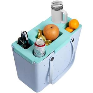 DGLOZE Topper Tray for Bogg Bag – Cup Holder & Storage Lid Compatible with Bogg Bag XL - For Stanley 30 oz 40 oz – Outdoor Beach Tray Topper Insert – Easy to Clean (Mint Green)