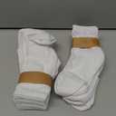 Velice Unisex Little Kids Youth Boys Girls Socks Soft Cotton Dress School Uniform Seamless Black White Crew Sock 10 Pairs (9-12 Years)