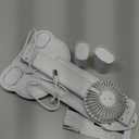 Led Desk Lamp with Fan Study Light with Clock, Adjustable Foldable Table Lamp with Pen Holder, 3 Brightness Levels, USB Charging Port