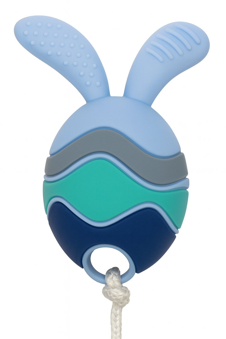 Easter Egg Baby Teether – Soft Silicone Infant Teething Toy, Pack of 2 Easter Egg Baby Teether – Soft Silicone Infant Teething Toy, Pack of 2