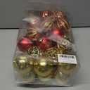 Christmas Ornaments Balls - 30 Pcs 2.4 Inch Shatterproof Plastic Christmas Balls Sets, Red & Gold Small Christmas Tree Balls Hanging Ornaments for Holiday Wreath Party Christma Tree Decor