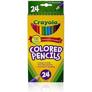 Crayola Colored Pencils, Assorted Colors, 24 Count (Pack of 3)