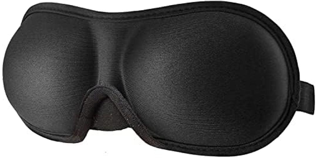 REEBENT 3D Eye mask for Sleeping, Machine Washable, Sleep Mask for Women, Blinder Blindfold Airplane Black