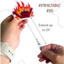 YJ PREMIUMS 8PC Funny Cute Fun Badge Reel Holder ID Card Retractable Clip for Nurse Nurses Nursing Teacher Office Workers | Meme Its Fine Just My Face Job Descriptions Goose Bumps Gifts (Nurse)