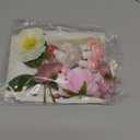 UFROMSKY 32PCS Fairy Cake Topper Decorations Glitter Fairy Happy Birthday Cake Decor Pink Butterfly Flowers Fairy Door Mushroom House Cake Pick for Fairy Birthday Party Fairy Garden Theme Baby Shower