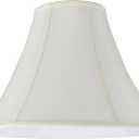 Aspen Creative 30019 Transitional Bell Shape Spider Construction Lamp Shade in Off White, 16" wide (6" x 16" x 12"), 6" Top x 16" Bottom x 12" Slant