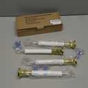 Pack Of 4 Flameless Window Taper Candles Suction Cups Included, 10"