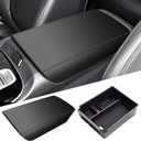 AOMSAZTO Center Console Organizer With Armrest Cover for 2022 2023 2024 Hyundai Tucson Black