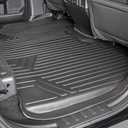 Rough Country All Weather Floor Mats Set for Ford F-150 SuperCrew-Cab (2015-2024) - Custom Fit Rubber F150 Floor Mats, Durable Rubber Truck Mats, Waterproof Truck Floor Mats