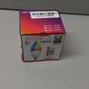 HEKEE E12 LED Candelabra Light Bulbs, Color Changing Candle, B11 40W Incandescent Equivalent, 450 Lumen, RGB + 2700K Warm White, 5Watt, 12 Colors, 2 Modes, Timer, Remote Control(4 Pack)