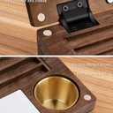 Black Walnut Wooden Watercolor Palette for Schmincke,Travel Paint PalettePochade Box for Painting with Base,Portable Plein Air Easel for Watercolor,Gouache, Acrylic, Oil Painting