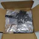 HOME MASTER HARDWARE Wood Gate Hardware Set - Heavy Duty 8" Decorative Strap Hinges and Spring Loaded Latch Kit with Screws for Outdoor Fence Swing Gate Black Finish